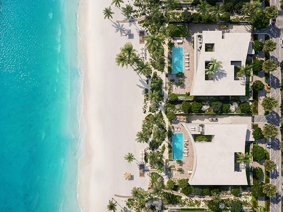 Aerial view of Saadiyat Island, Abu Dhabi — location of Marsa Al Saadiyat